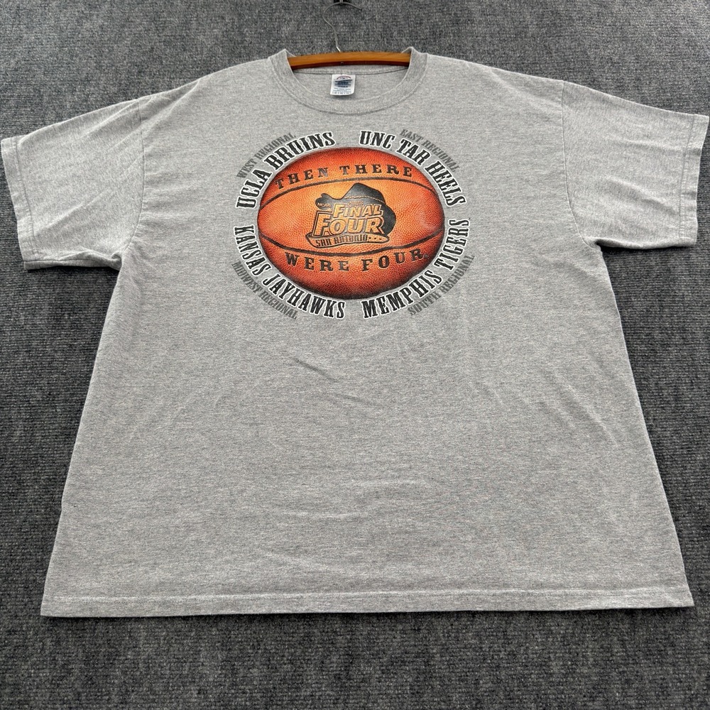 Vintage Y2K 2008 NCAA Final Four T-Shirt XL San Antonio Basketball Graphic Tee